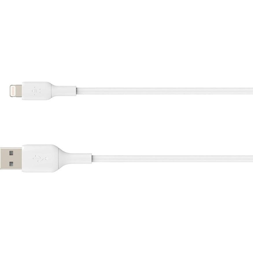 Belkin BoostCharge Lightning to USB-A Cable (1 meter / 3.3 foot, White) - CAA001bt1MWH