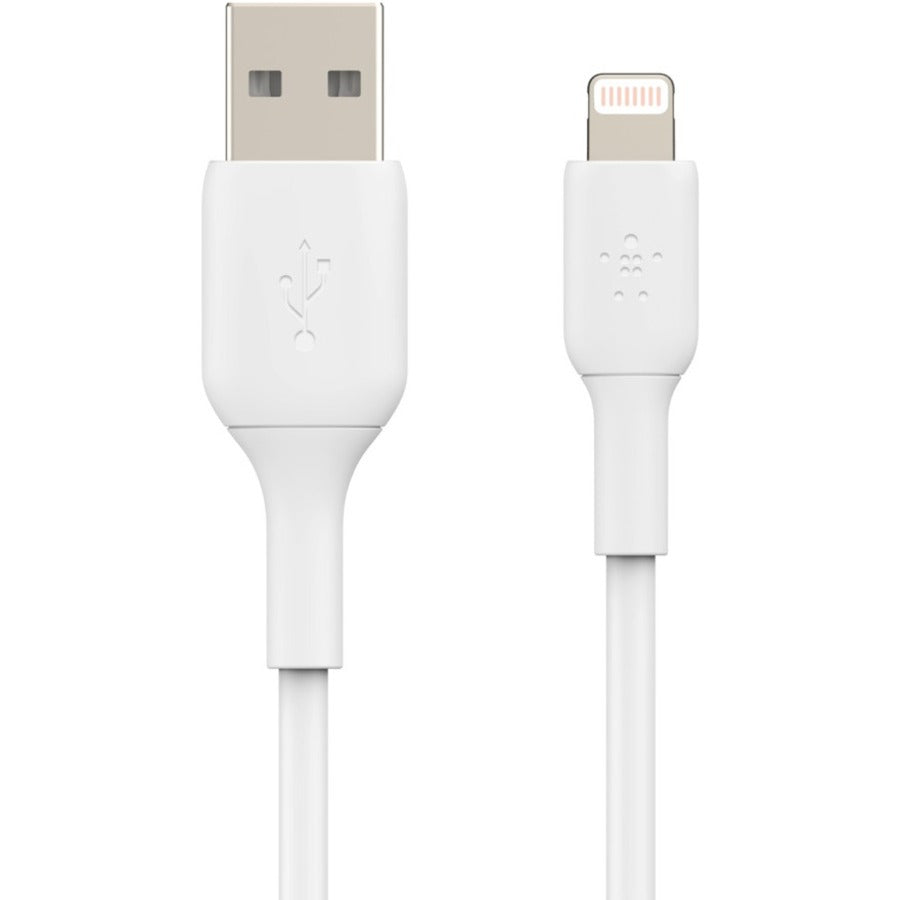 Belkin BoostCharge Lightning to USB-A Cable (15cm / 6in, White) - CAA001bt0MWH