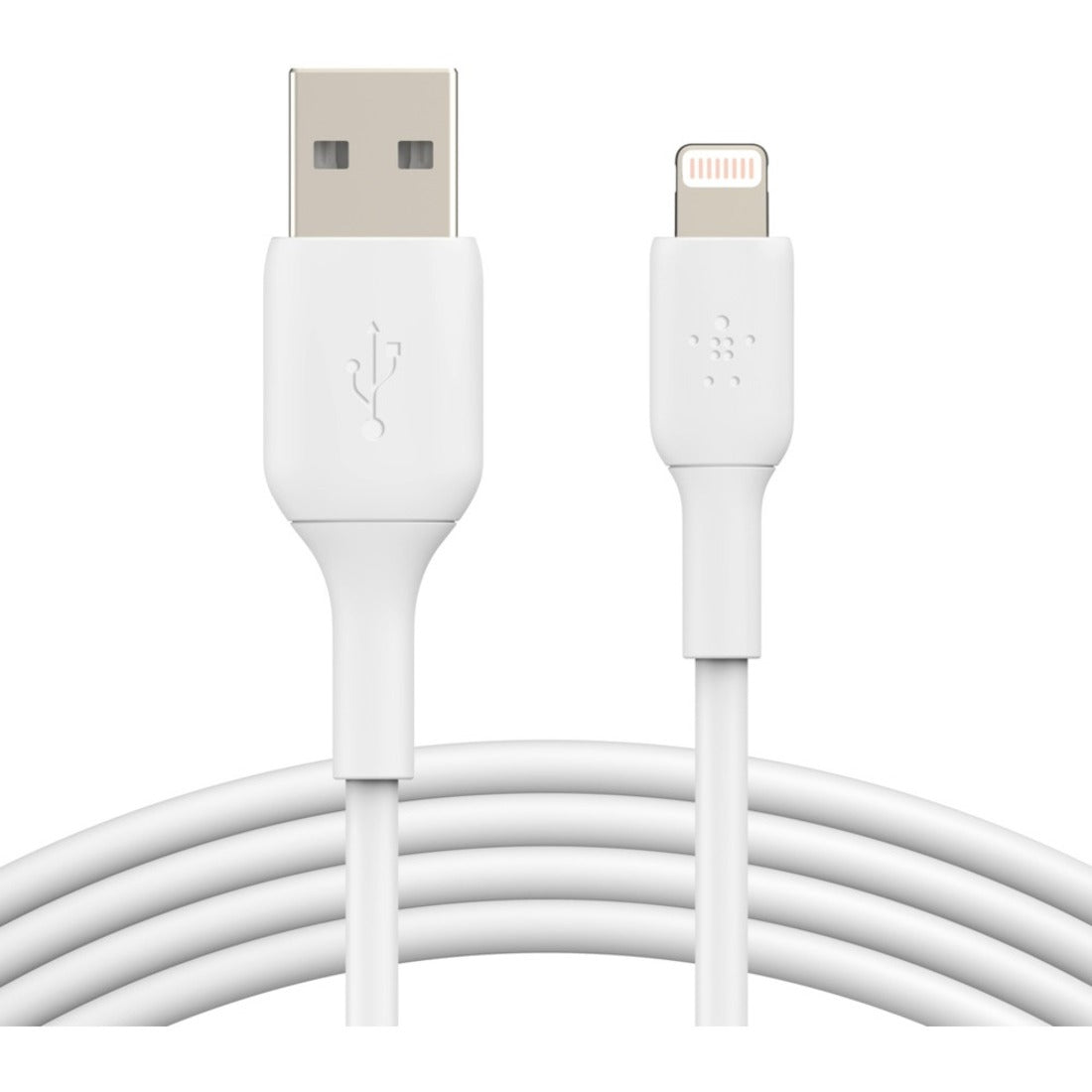 Belkin BoostCharge Lightning to USB-A Cable (3 meter / 9.9 foot, White) - CAA001bt3MWH
