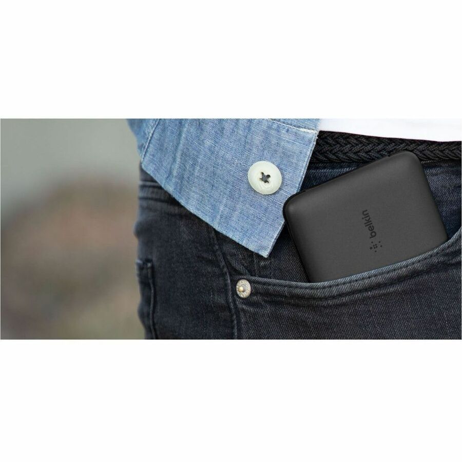 Belkin BoostCharge Plus 10K USB-C Power Bank with Integrated Cables - BPB006btBLK
