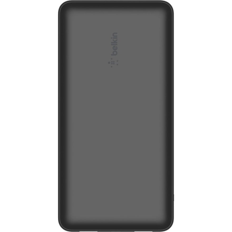 Belkin 15W 3-port USB Power Bank - 20K mAh - 2xUSB-A (12W), 1xUSB-C (15W) - Portable Charger - w/ USB-A to USB-C Cable - Black - BPB012btBK