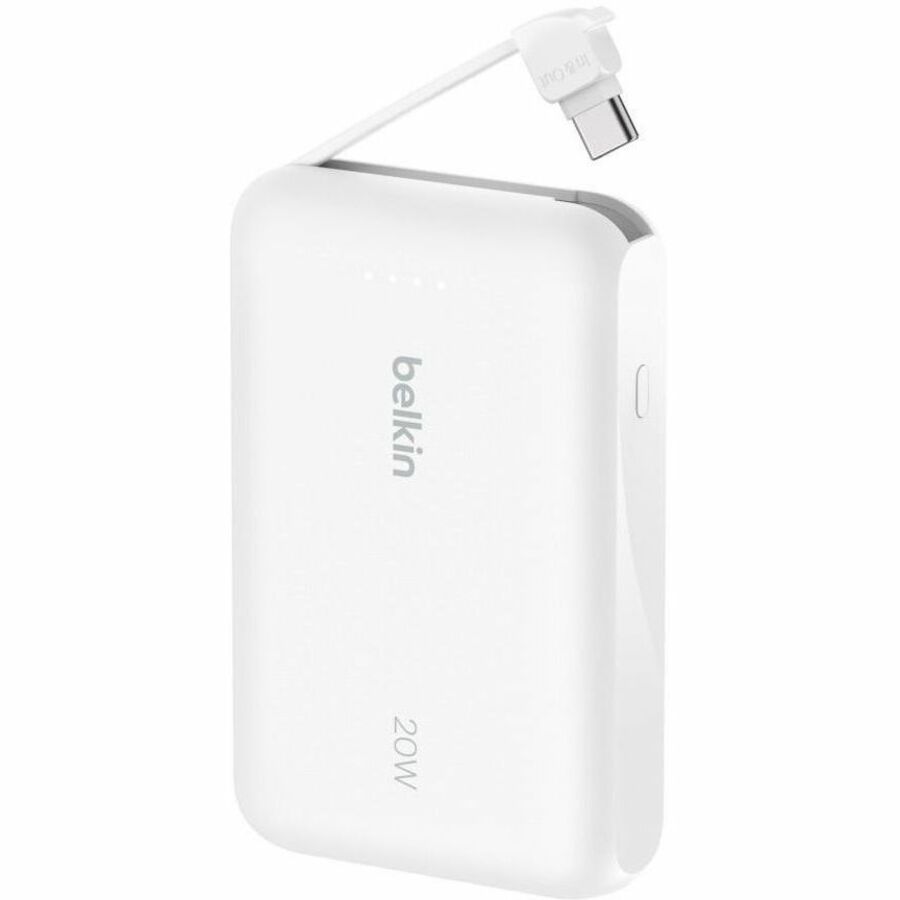 Belkin BoostCharge Power Bank 10K with Integrated Cable - BPB021fqWH