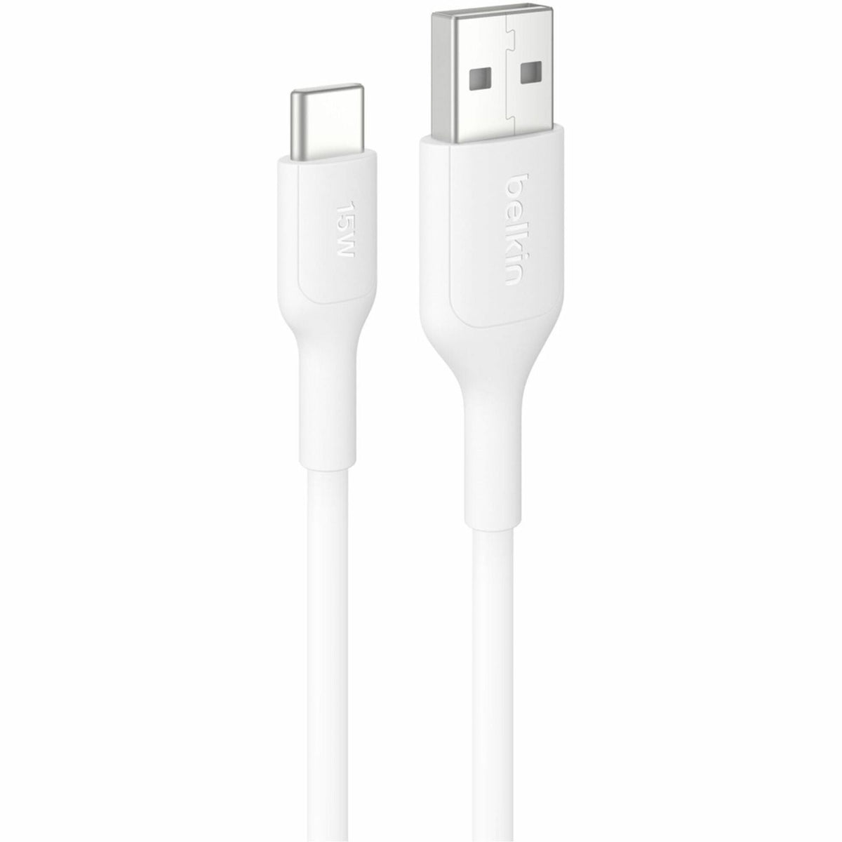 Belkin USB-A to USB-C Cable 15W, 3.3ft/1m, White - CAB021fq1MWH