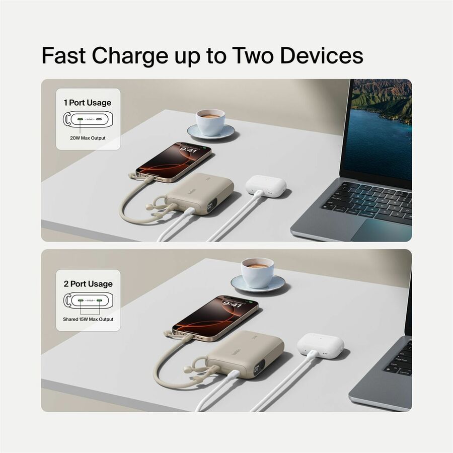 Belkin BoostCharge Power Bank 10K with Display - BPB027fqSD