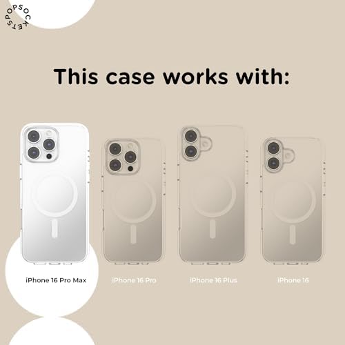 PopSockets iPhone 16 Pro Max Phone Case w/MagSafe Grip- Starstruck