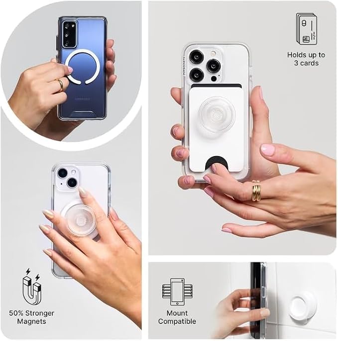 PopSockets iPhone 13 Pro Max Phone Case with MagSafe, Wireless Charging Compatible - Mirror Starborn