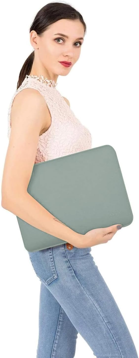 MOSISO Laptop Case 13 inch, 13 inch Laptop Sleeve Bag Compatible with MacBook Air 13 M4 M3 M2 M1 2025-2018 / Pro 13 M2 M1 2025-2016, Neoprene Computer Sleeve Bag with Small Case, Antique Green