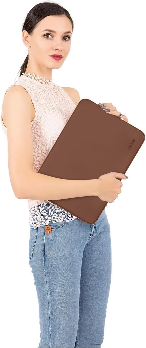 MOSISO Laptop Case 13 inch, 13 inch Laptop Sleeve Bag Compatible with MacBook Air 13 M4 M3 M2 M1 2025-2018 / Pro 13 M2 M1 2025-2016, Neoprene Computer Sleeve Bag with Small Case, Caramel Brown