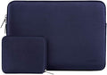 MOSISO Laptop Case 15 inch, 15 inch Laptop Sleeve Bag Compatible with MacBook Air 15 M4 A3241 M3 A3114 M2 A2941 2025 2024 2023, Dell XPS 15, Neoprene Computer Sleeve Bag with Small Case, Navy Blue