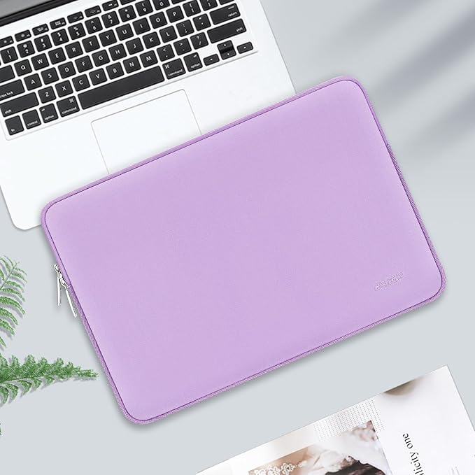 MOSISO Laptop Case 13 inch, 13 inch Laptop Sleeve Bag Compatible with MacBook Air 13 M4 M3 M2 M1 2025-2018 / Pro 13 M2 M1 2025-2016, Neoprene Computer Sleeve Bag with Small Case, Purple