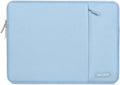 MOSISO Laptop Case 15 inch, 15 inch Laptop Sleeve Compatible with MacBook Air 15 M4 A3241 M3 A3114 M2 A2941 2025 2024 2023,Dell XPS 15,Polyester Vertical Computer Sleeve Bag with Pocket, Air Blue