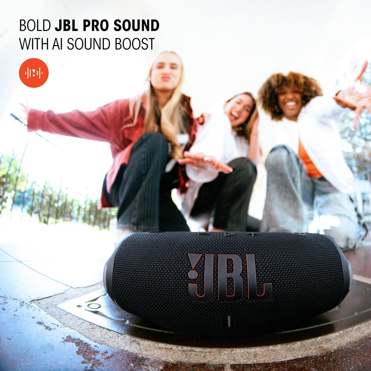 JBL Charge 6 - Portable Waterproof & Drop-Proof Bluetooth Speaker (Red)