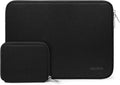 MOSISO Laptop Case 13.3 inch, 13-13.3 inch Laptop Sleeve Bag Compatible with MacBook Air/Pro 13 / Pro 14, HP Dell ASUS Lenovo Notebook, Neoprene Computer Sleeve Bag with Small Case, Black