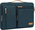 MOSISO 360 Protective Laptop Case 17.3 inch, 17-17.3 inch Laptop Sleeve Compatible with Dell, HP, Lenovo, Asus, Acer, Alienware, Side Open Carrying Case with 4 Zipper Pockets&Handle, Teal Green