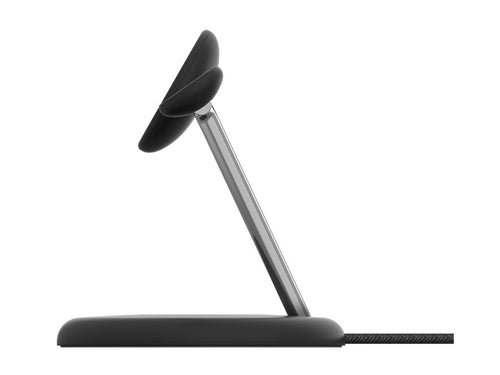 Belkin - Wireless charging stand - magnetic with Qi2 + AC power adapter - 15 Watt - Fast Charge - black WIZ023TTBK